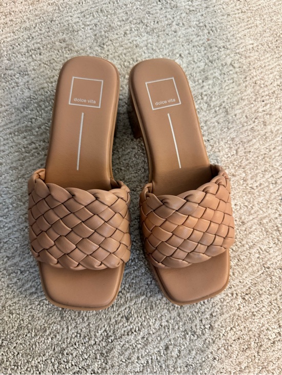 Dolce Vita Shoes - Dolce Vita Braided Tan Slide Mules
